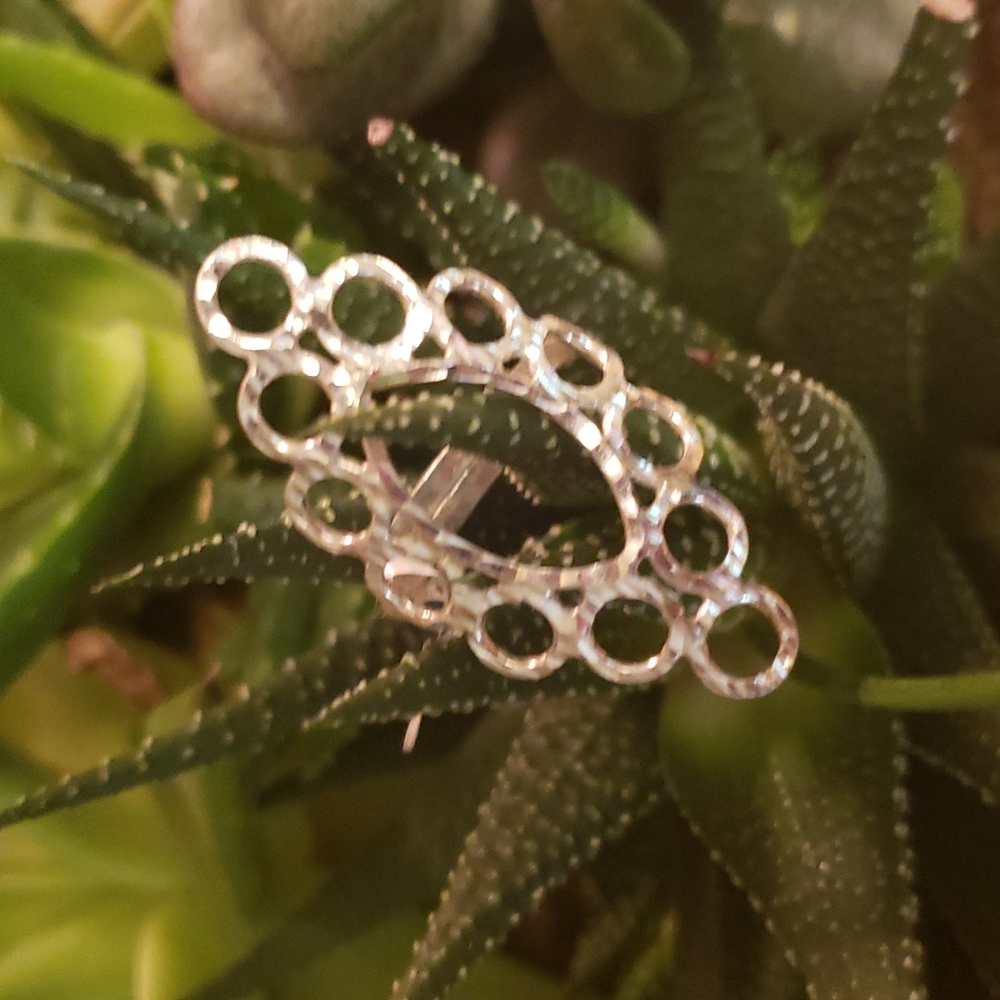Mexican. New 925 pure silver adjustable ring.